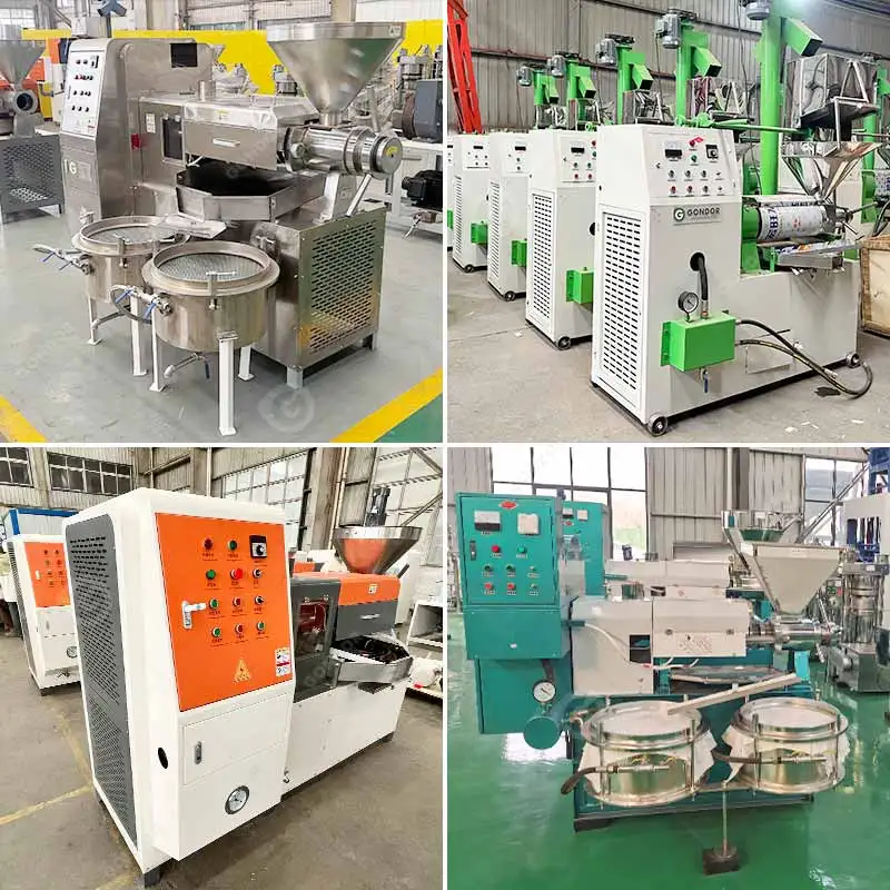 1-2t/H 3 T/H Sunflower Coconut Mustard Palm Cooking Oil Extraction Make Process Presser Press Machine Plant