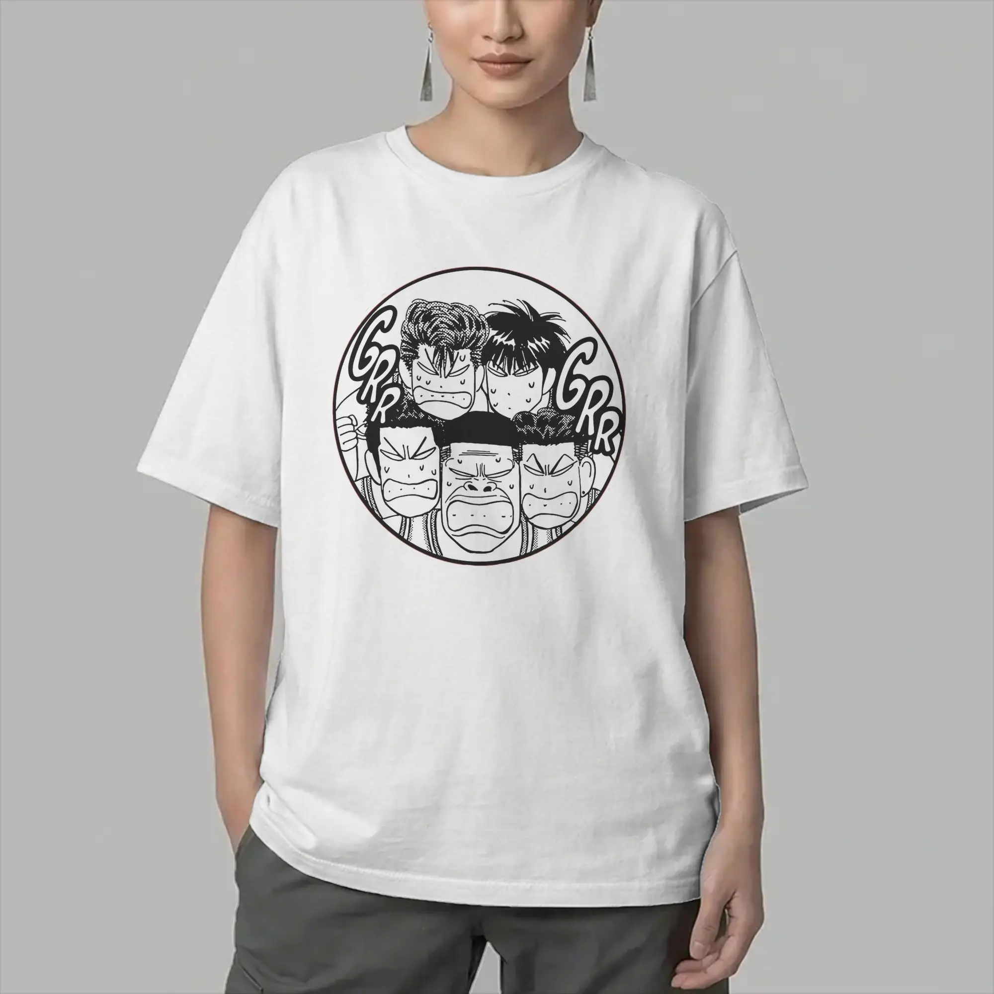 Men's Shohoku Slams Dunks Anime T Shirt  100% Cotton Clothes Funny Short Sleeve Crew Neck Tees Party T-Shirt