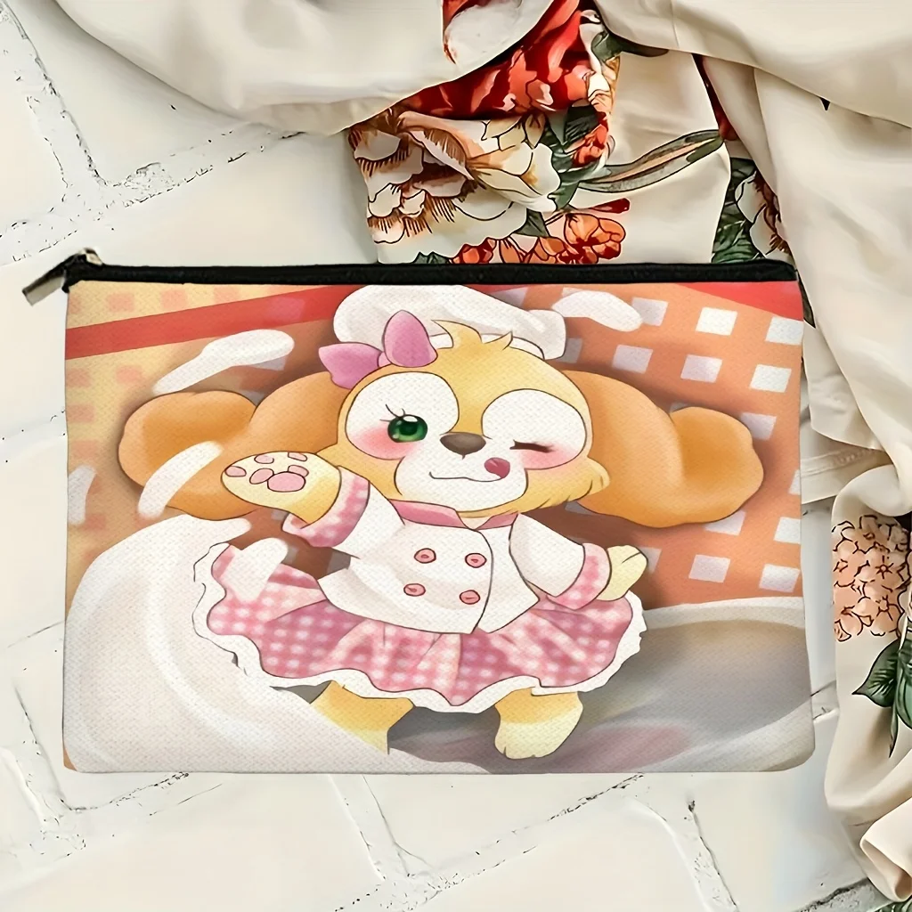 1 Disney Duffy and Friends Makeup Bag - Cute Duffy, Perfect Travel Zipper Storage Bag - Fun Birthday Gift
