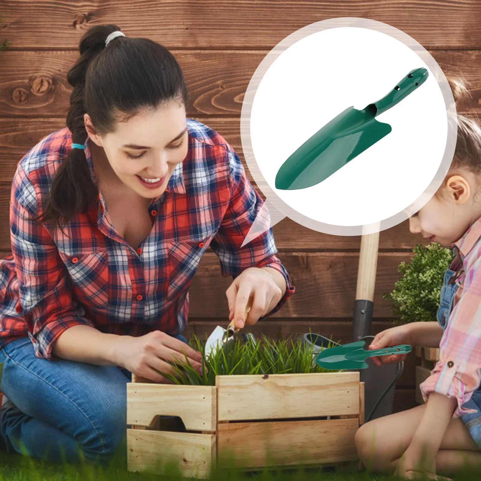 어린이용 소형 강철 원예 도구 휴대용 정원 삽 해변 심기 도구 꽃 정원 가꾸기 모래 삽 장난감 도구