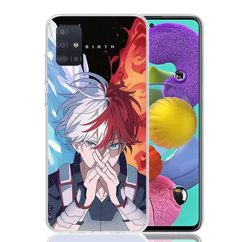 My Hero MHA Todoroki Shoto Phone Case For Samsung Galaxy A51 A71 A41 A31 A21S A11 A01 A70 A50 A40 A30S A20E A20S A10S A6 A7 A8 A