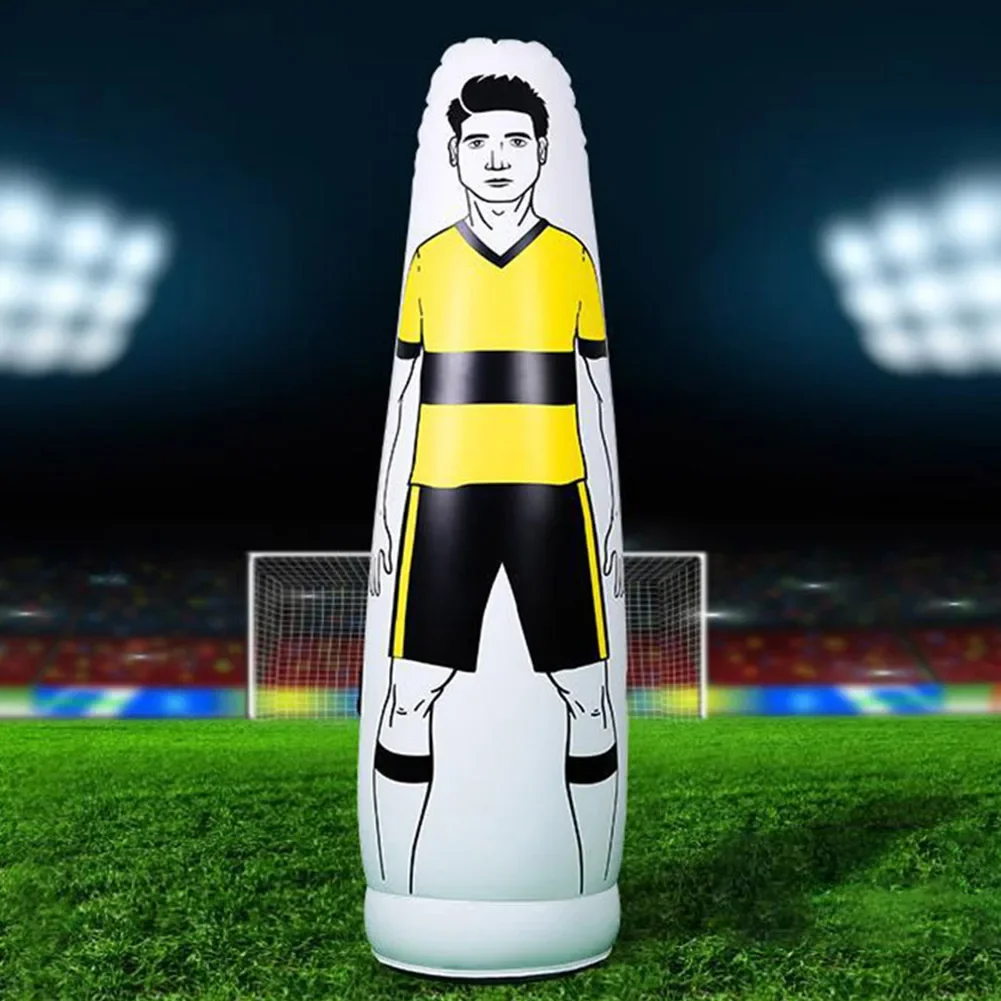 Manichino gonfiabile della barriera di allenamento per calcio da 160 cm, in PVC, per bambini e adulti
