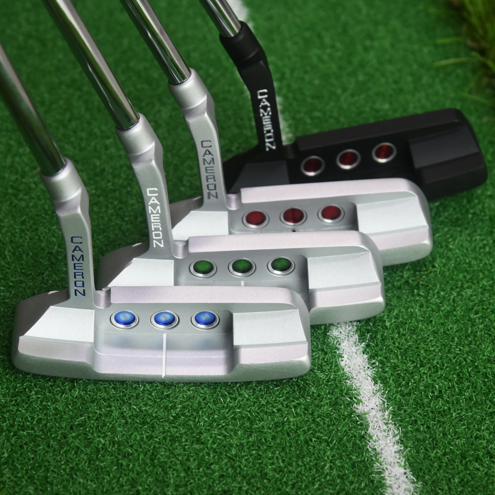 Straight Golf Putters com tampa de cabeça, Super Stroke Select, Quadrado 2, Eixo de aço, 32 a 35 \