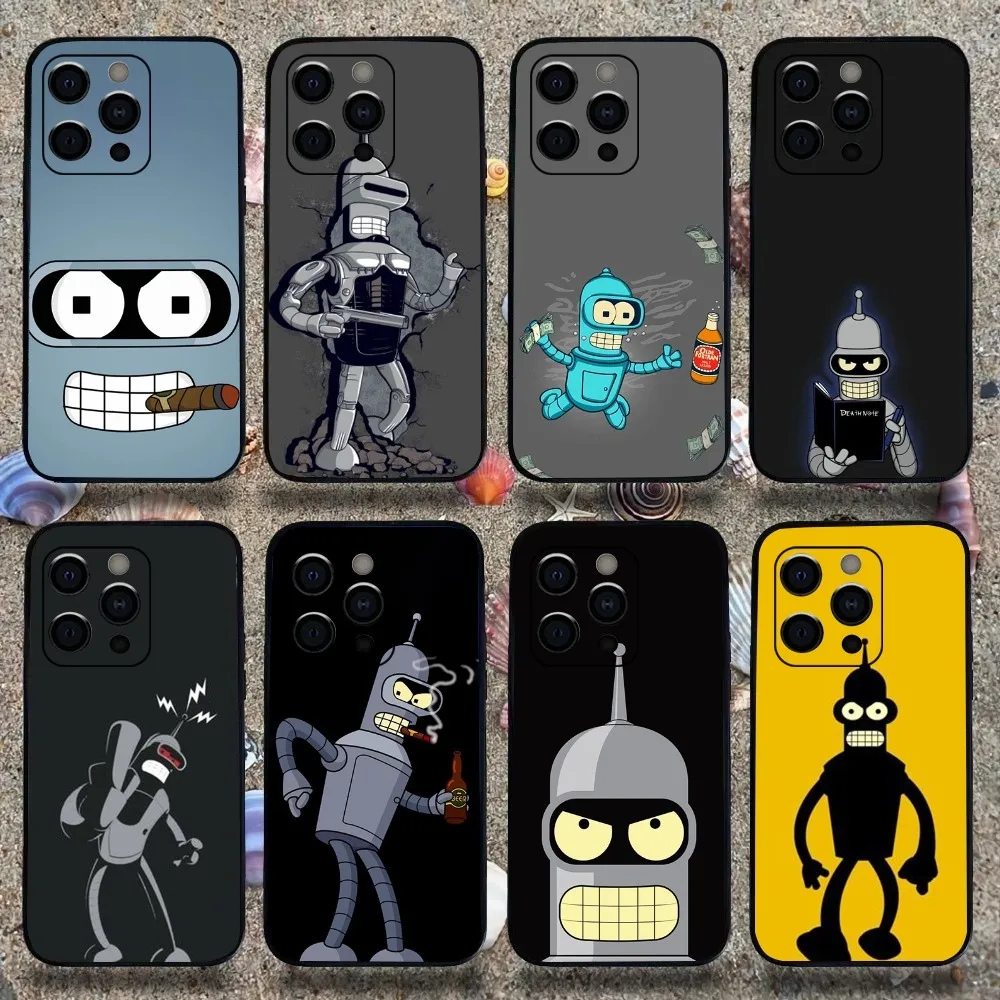 Cartoon Futurama-a B-Bende Phone Case For Apple iPhone 15,14,13,12,11,Pro,X,XS,Max,XR,Plus,Mini Soft Black Cover