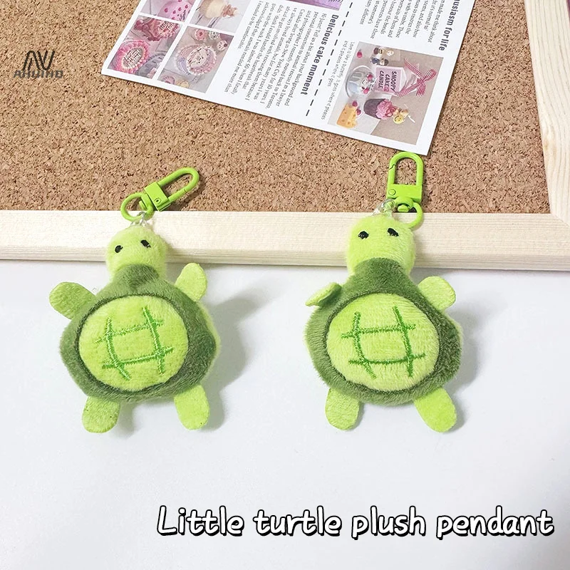 Cute Plush Turtle Plush Doll Toy Keychain Pendant Cartoon Little Turtle Keyring Backpack Charms Car Bag Decor Kids Birthday Gift