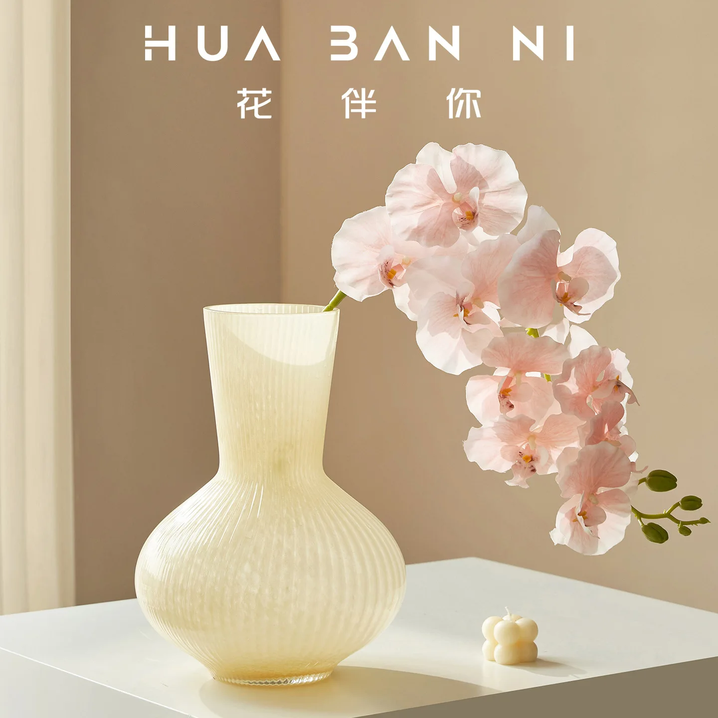 

Vase Light Luxury Senior Sense of Nordic Style Living Room Desktop Flower Arrangement Adornment Pot Belly Glass Vase