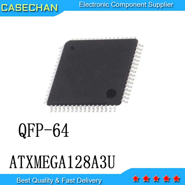 

5 шт. новые и оригинальные QFP64 ATXMEGA128A3U-AU 128A3U-AU QFP-64 оригинальные новые бриллиантовые чипы ATXMEGA128A3U