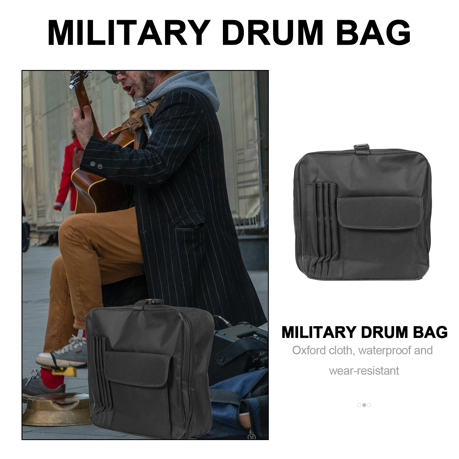 

Snare Drum Bag Portable Hand Carry Storage Pouch Percussion Instrument Durable Oxford Long Term Practical Gift