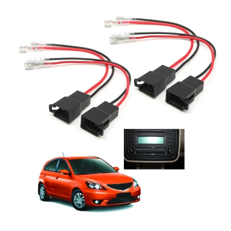 

Car Interior Speaker Wiring Harness Adapter Connector Plug for Vauxhall Renault Passat,4Pcs/Set Speaker Wiring