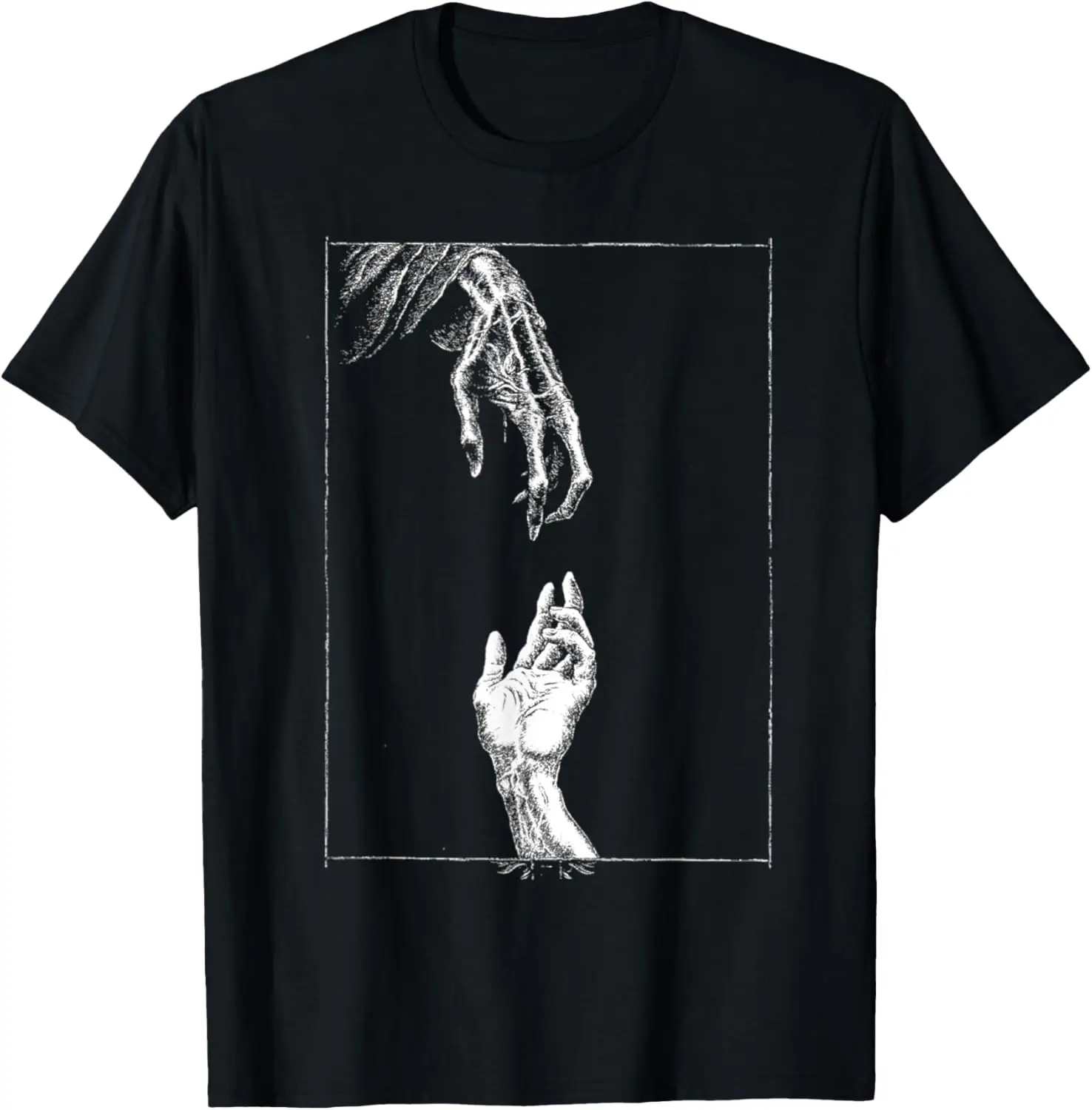 Death's hand Occult Pagan Gothic Satanic As above so Below T-Shirt