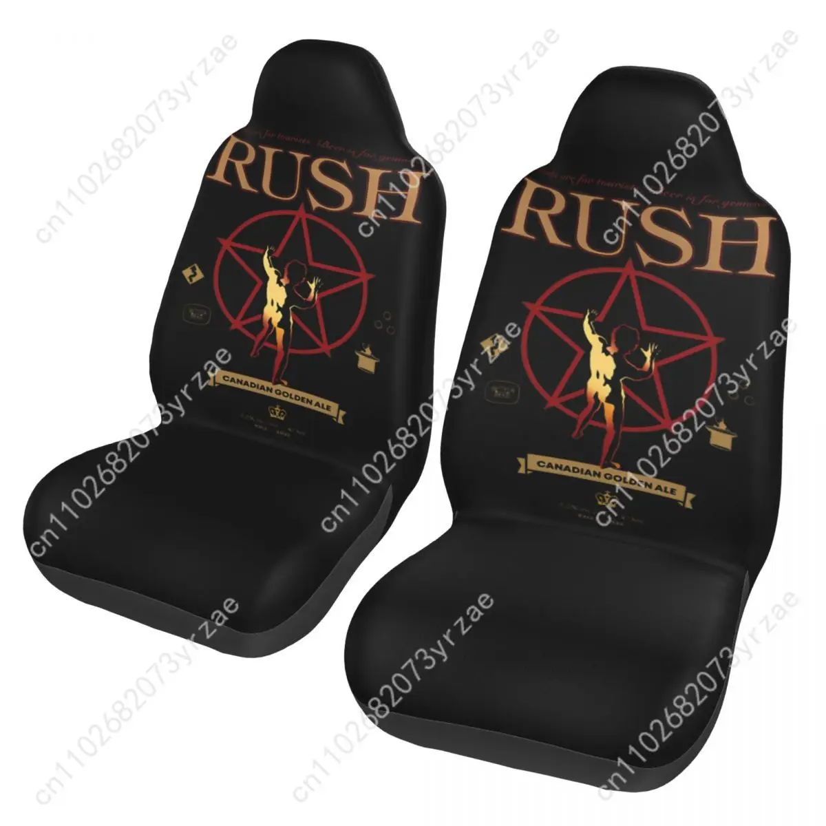 

Rush Rock Band Car Seat Covers Universal Environmentally Friendly Interior Decorations Comfortable Breathable Car Seat Covers