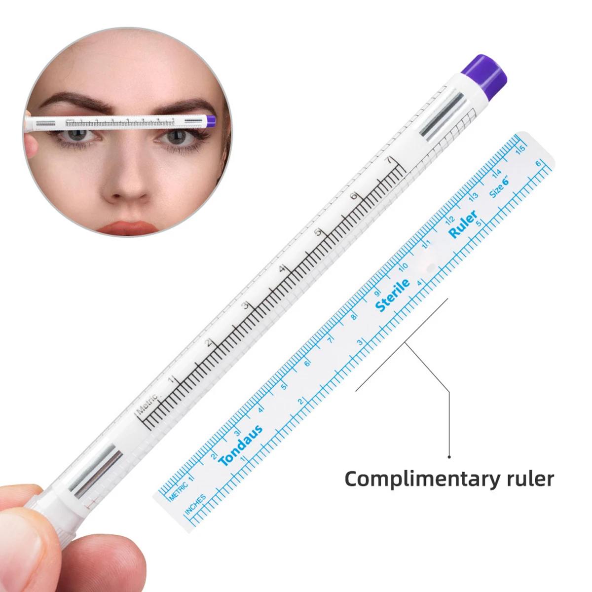 1Pcs Skin Marker Pen Sterilized Package With Ruler Eyelash Extension Tool For Tattoo Piercing Scribe Skin Marker Accessories