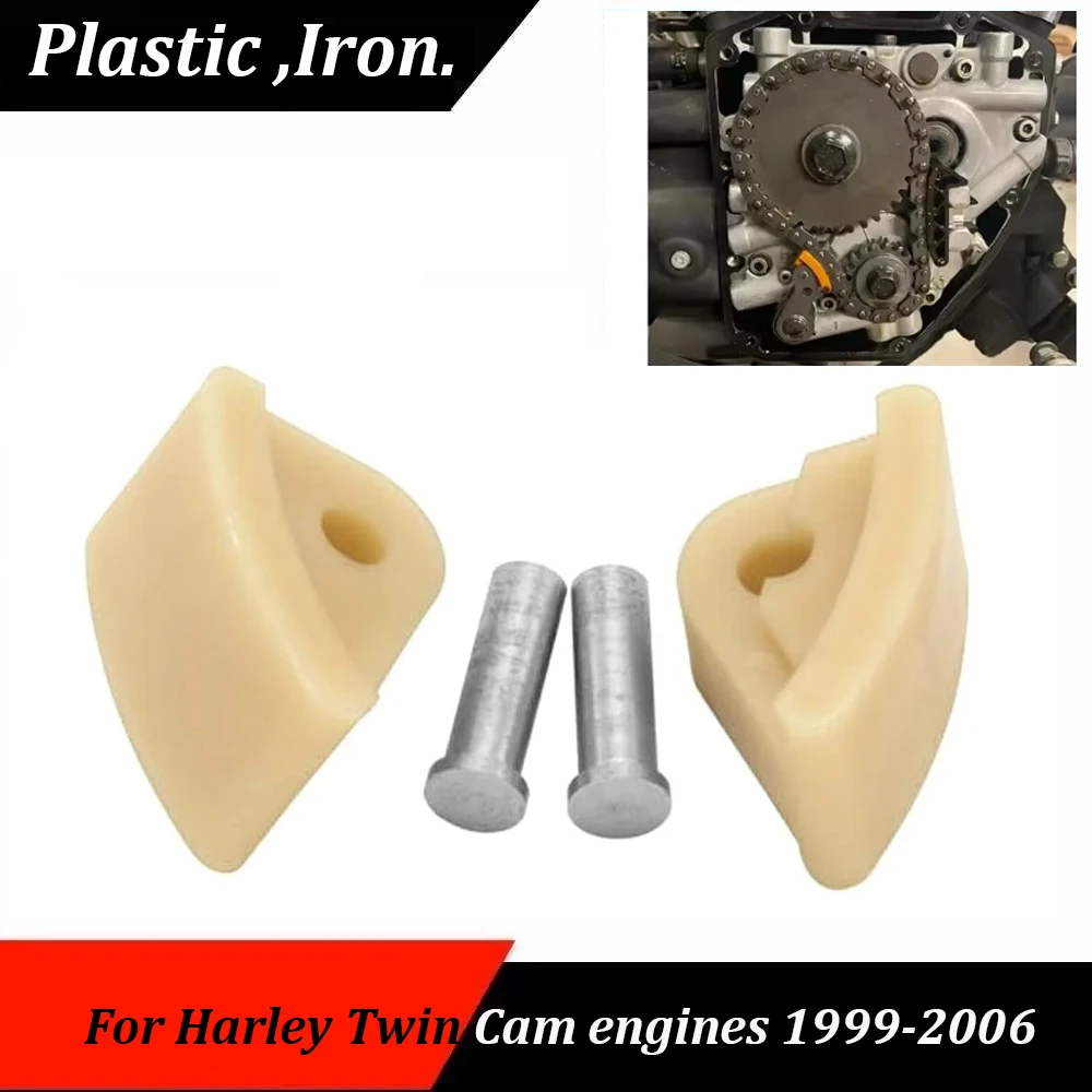 For 1999-2006 Harley Big Twin Cam 88 Road Glide Road King Heritage Motorcycle Cam Chain Tensioner Shoe/Pad Kit with Pin