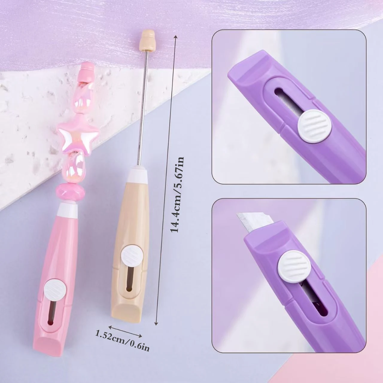 

60Pcs Bulk Beading Office Cutter – Ergonomically Crafted to Simplify Bead Stringing, Perfect for DIY Craft Enthusiasts