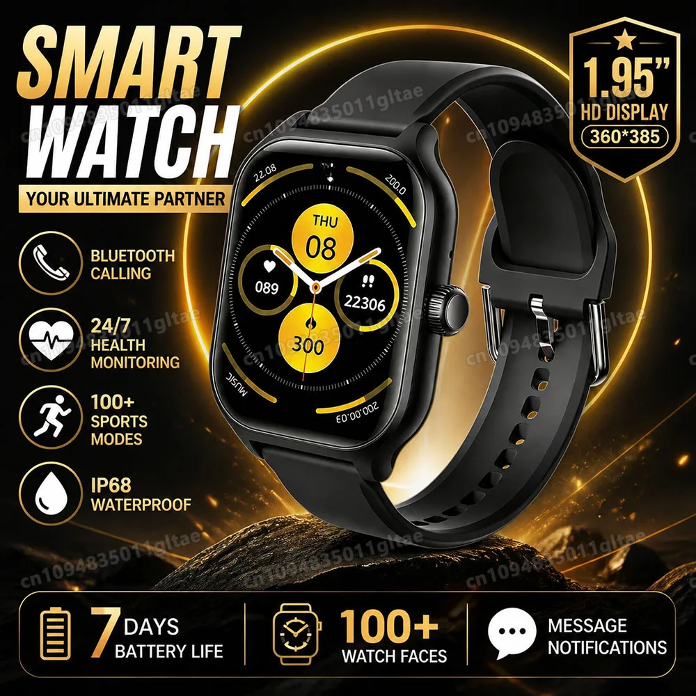 Stylish Fullscreen Touch Smartwatch Suita NotificationsCustomizable Watch FacesWith AnSmartphonesPerfect As A Holiday Gift HW12