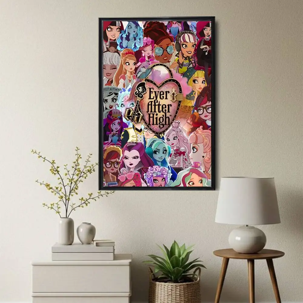 Raven Queen EAH Ever After High Poster Trendy Wall Art For Coffee Office Bar Decoration Best Gift Sticker Printed On PP Paper