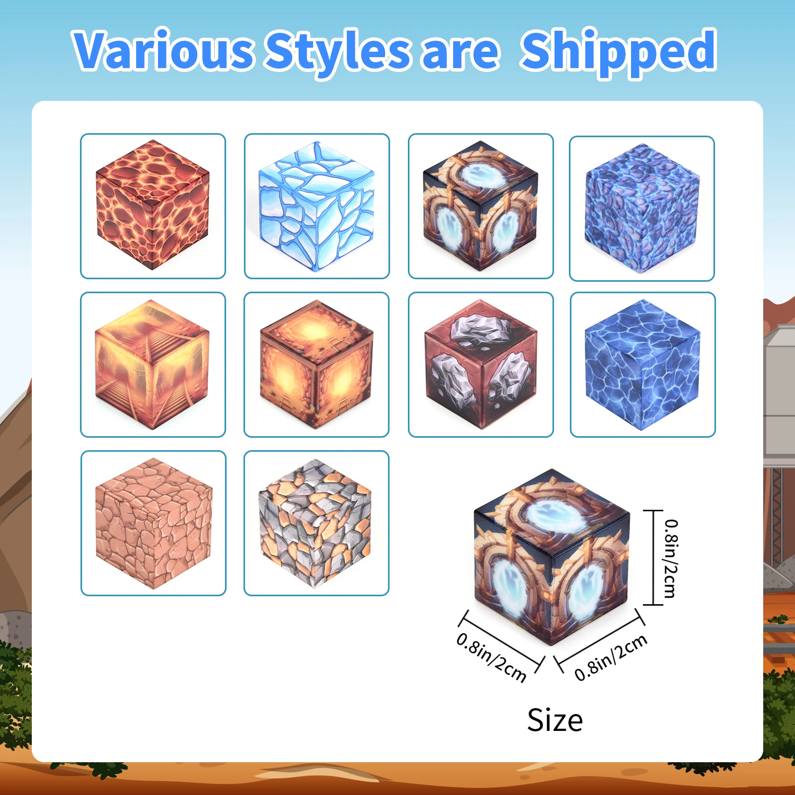 1 unidade aleatória de 100 unidades de blocos magnéticos de 205. Cores vivas, construção gratuita para habilidades de construção STEM. Um presente de feriado de qualidade.