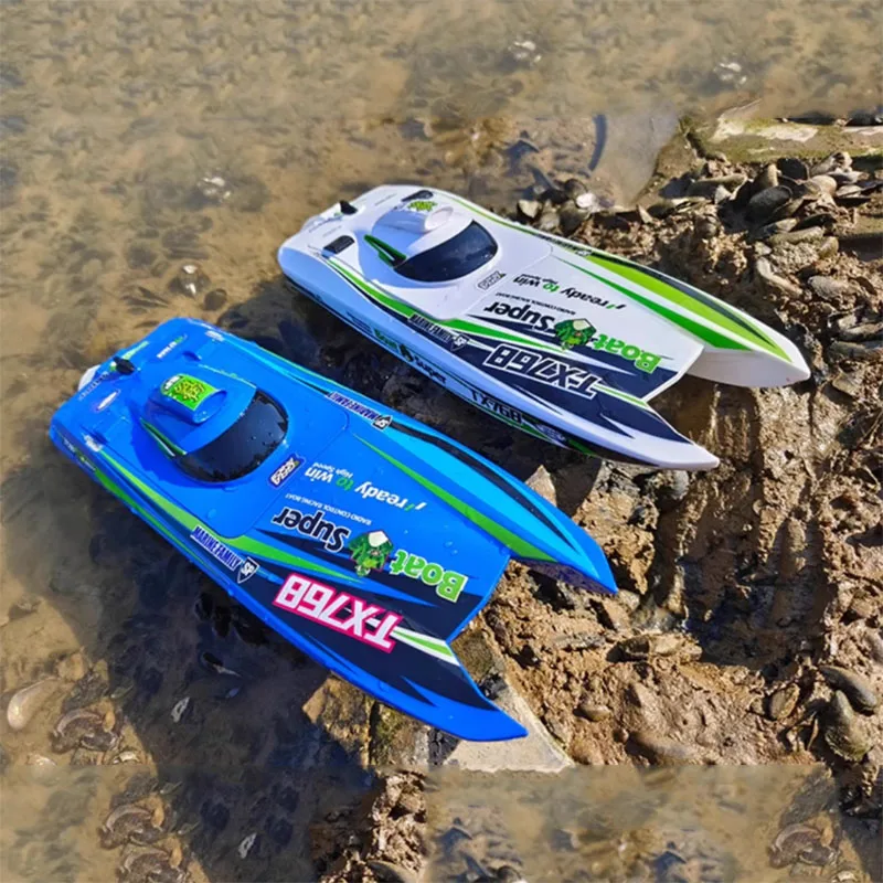 RC Jet Speedboat Model Full-size Water-cooled Catamaran Brushless Motor Navigation Model Competition Boy Toy Gift