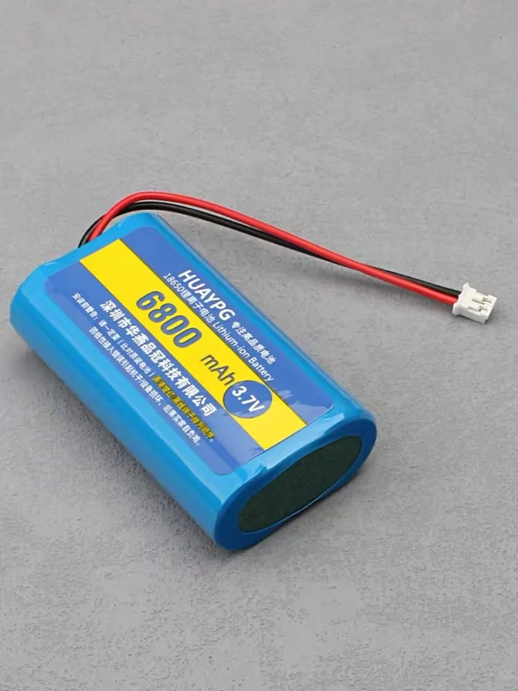 buy more will cheap 3.7V 18650 6800MAH 2.0 plug with protective plate, lithium rechargeable battery speaker equipment