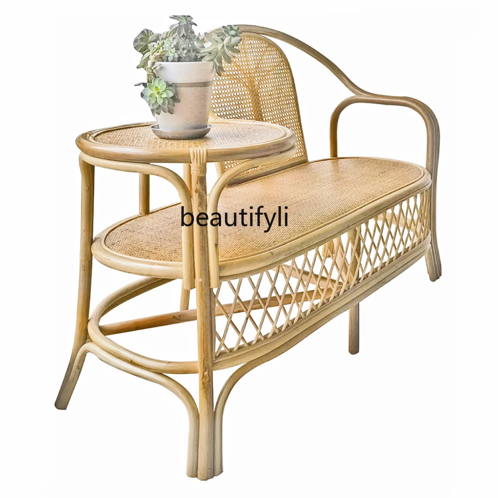 Balcony Leisure Area Photography Tea Table Living Room Coffee Table B & B Rattan Vintage Single Antique Telephone furniture