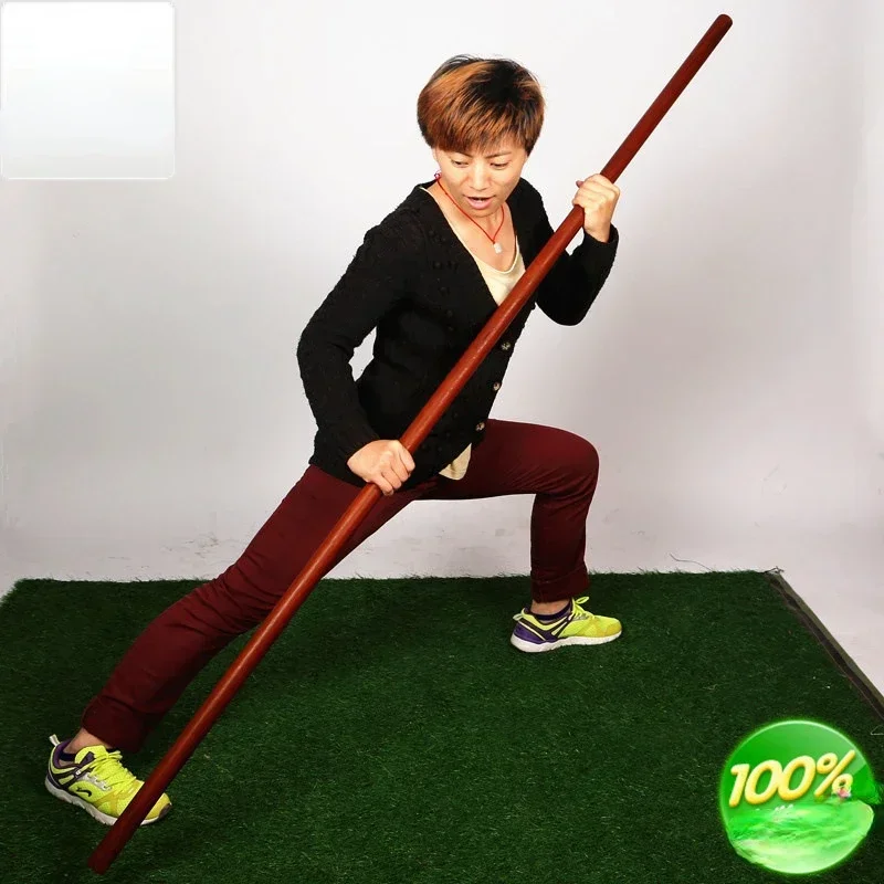 Long and Short Wooden Martial Arts Stick, Vietnamese Mahogany Nan Wing Chun, 60cm
