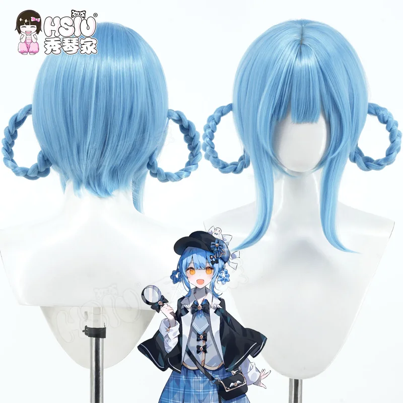 

Игра Mahou Shoujo no Majo Saiban Tachibana Sherii, парик для косплея, синие волосы для Хэллоуина, вечеринки, реквизит для ролевых игр