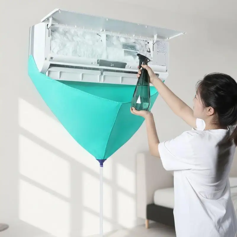 New！Leak-proof Air Conditioner Clean Cover Waterproof Drain Air Conditioner Cleaning Kit Thickened PVC With Drain Pipe - view 5