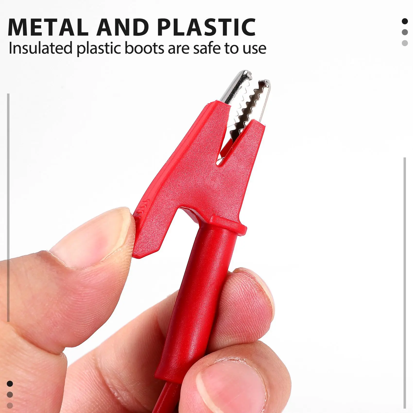 Pair Banana Plug to Alligator Clip Test Lead Crocodile Clip Lab Test Cable with Banana Plug Heavy Duty 1M Long for Multimeter