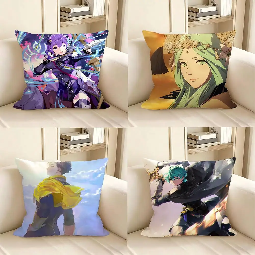 1pc Game Fire E-emblem T-three H-houses Pillow Case Fashion Square Pillowcase Bedroom Sofa Room Ins Decoration Leisure