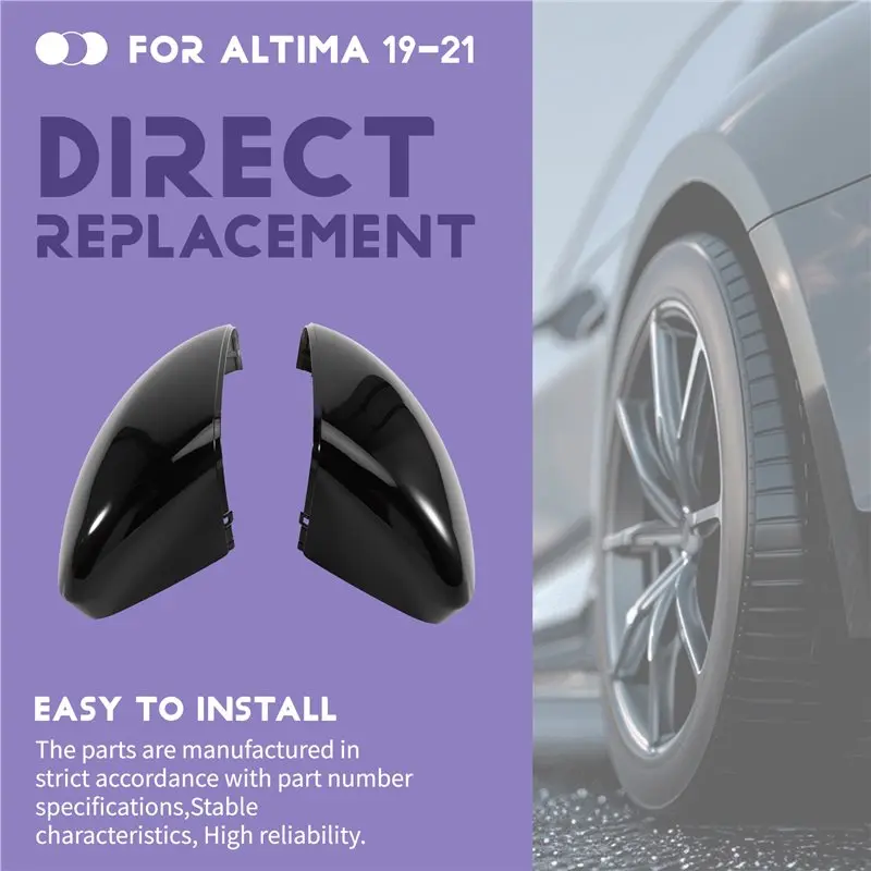 【Price Drop !!】-Rearview Mirror Cover Side Mirror Trim Cap Replacement Shell For Nissan Altima 2019-2021