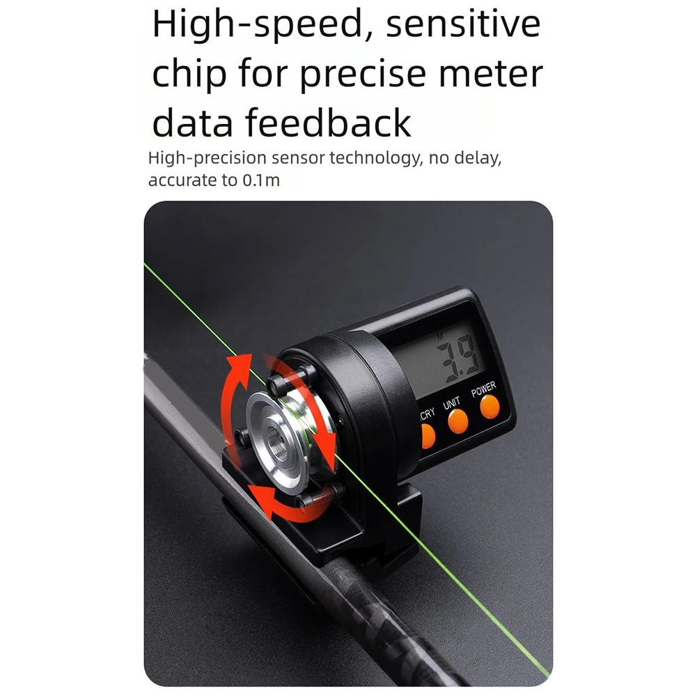 

Коробка для рыболовных снастей, измерительный инструмент для лески, высокоскоростные чувствительные чипы, функция автоматического отключения, спорт на открытом воздухе