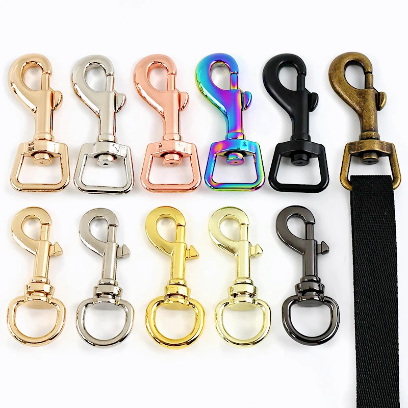 

Meetee 5/10Pcs 15mm Carabiners for Bags Strap Swivel Lobster Clasp Keychain Connector Buckles Dog Leash Trigger Clips Snap Hook