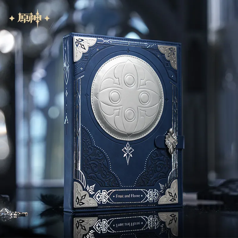 miHoYo Official Game Genshin Impact Handbook Gift Box Tartaglia Arlecchino Anime Stamp Paper Tape Cartoon Prop Cosplay Xmas Gift