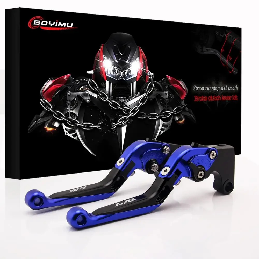 LOGO YZF R1 For YAMAHA  YZF R1 2004 2005 2006 2007 2008 Motorcycle Accessories CNC Adjustable Folding Brake Clutch Lever