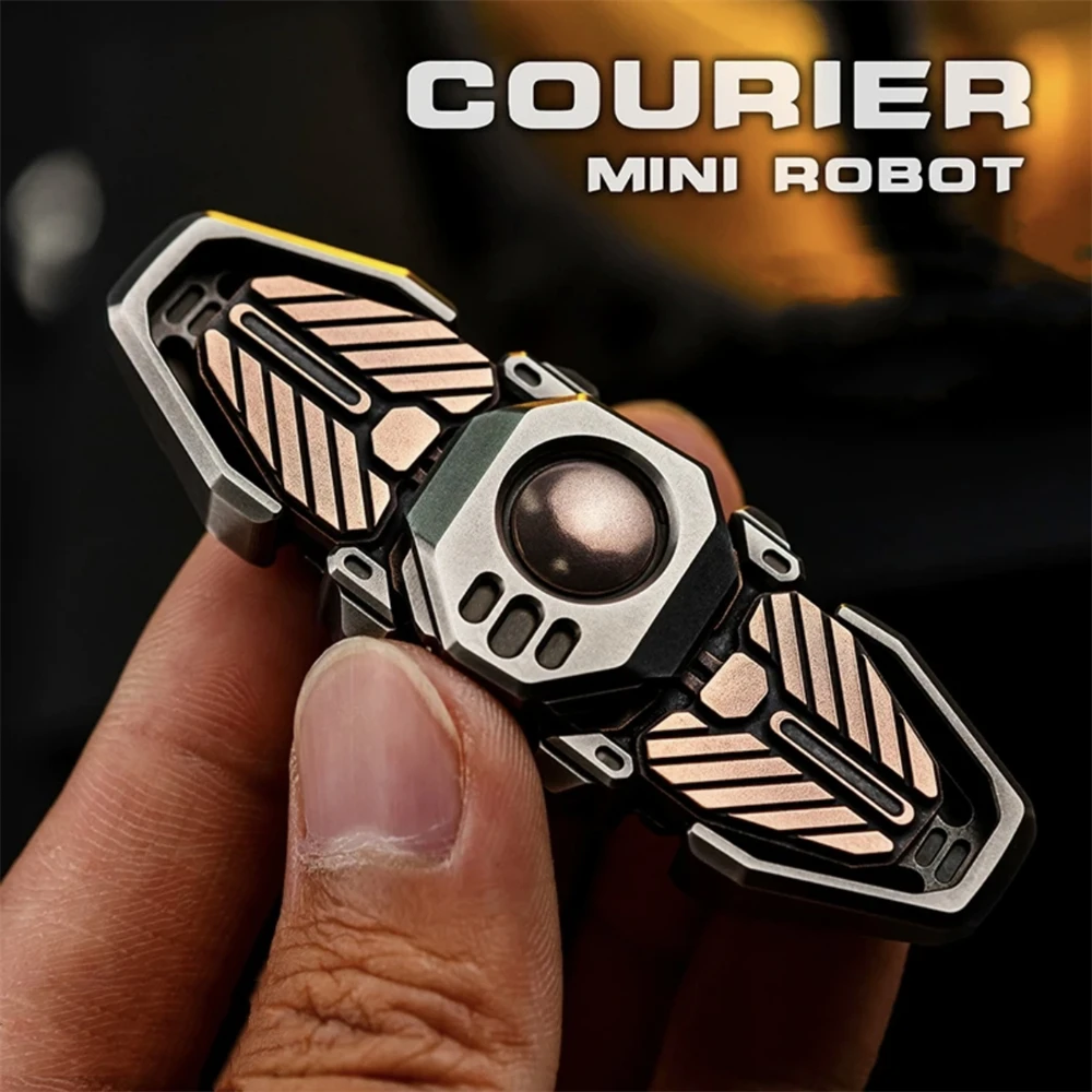 Messenger Zirkonium Legierung EDC Slider Fidget Spinner Metall Anti Stress Spielzeug ADHS Angst Relief Sensorischen Fokus Zappeln Spielzeug