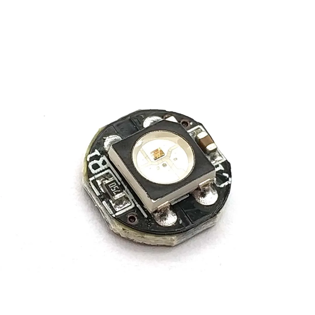 WS2812B WS2812 LED Chip 5050 SMD RGB DC5V Mit Schwarz PCB Board Kühlkörper 9,6mm Durchmesser WS2811 IC Built-inWS2812B WS2812 LED-Chip
