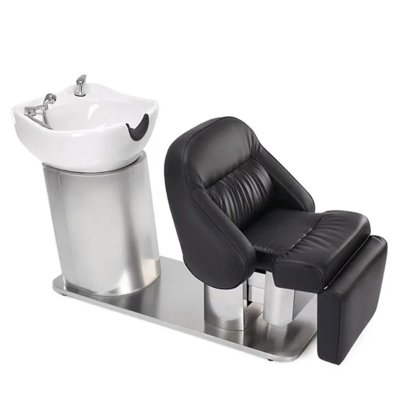 

Простая кровать для шампуня в японском стиле, салон красоты, парикмахерская с электрическим смывом, автоматическая парикмахерская, специальная кровать для обработки головы