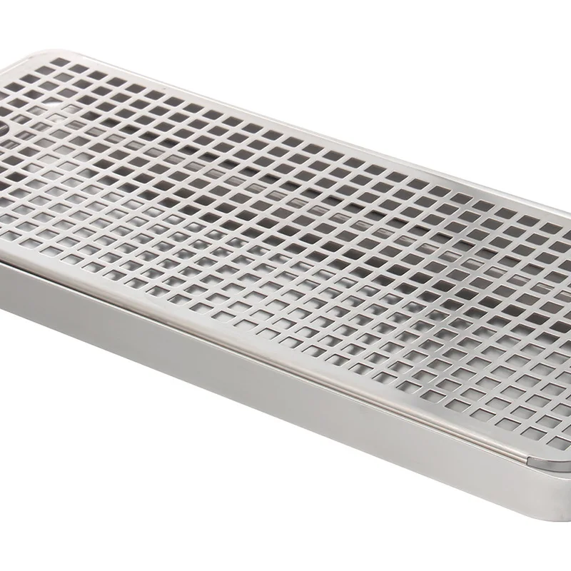 

50Cm rectangular tray drain filter tray bar wine column drip tray 304 stainless steel