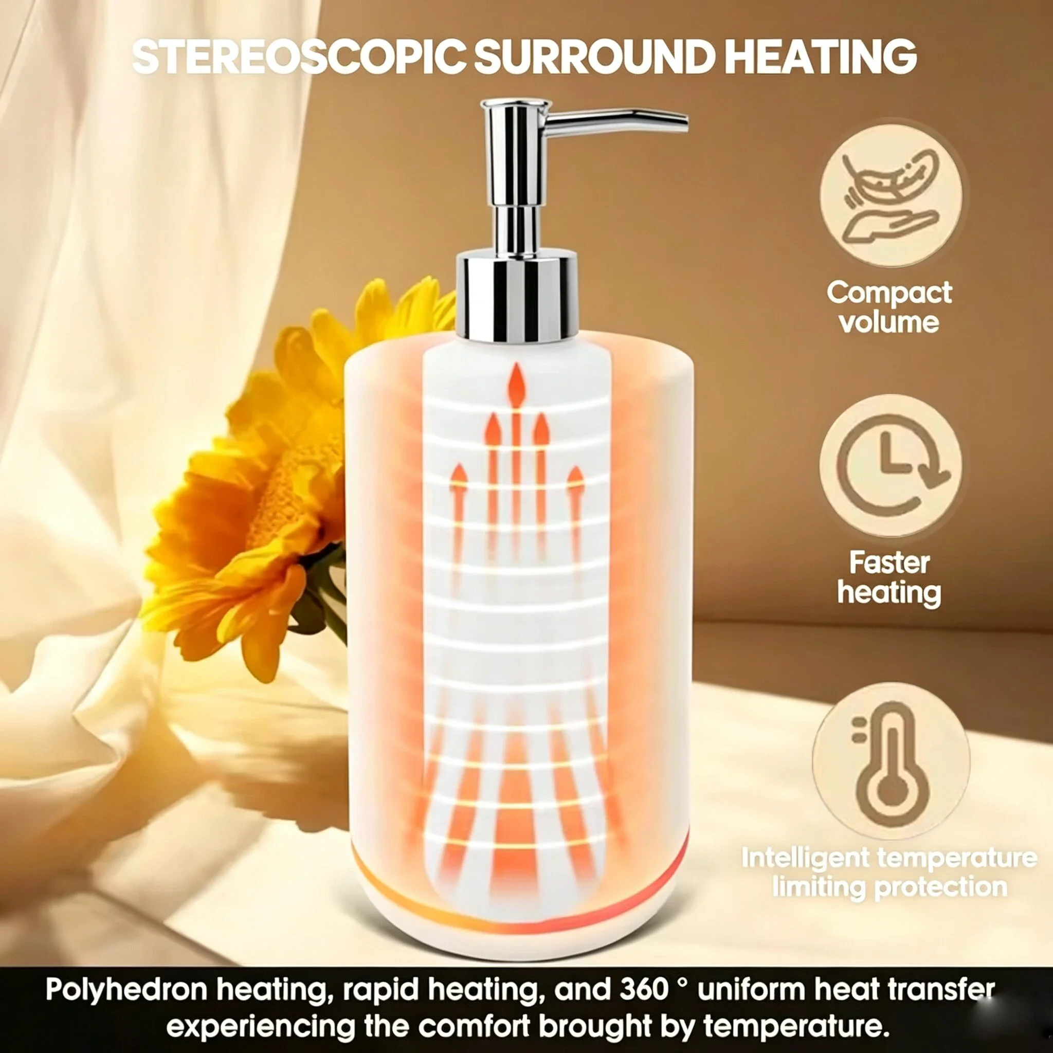 Massage Oil Warmer Lotion Cream Heater With LED Display with Double Bottle For Home Salon Spa Massage Quick Heating Upgrade