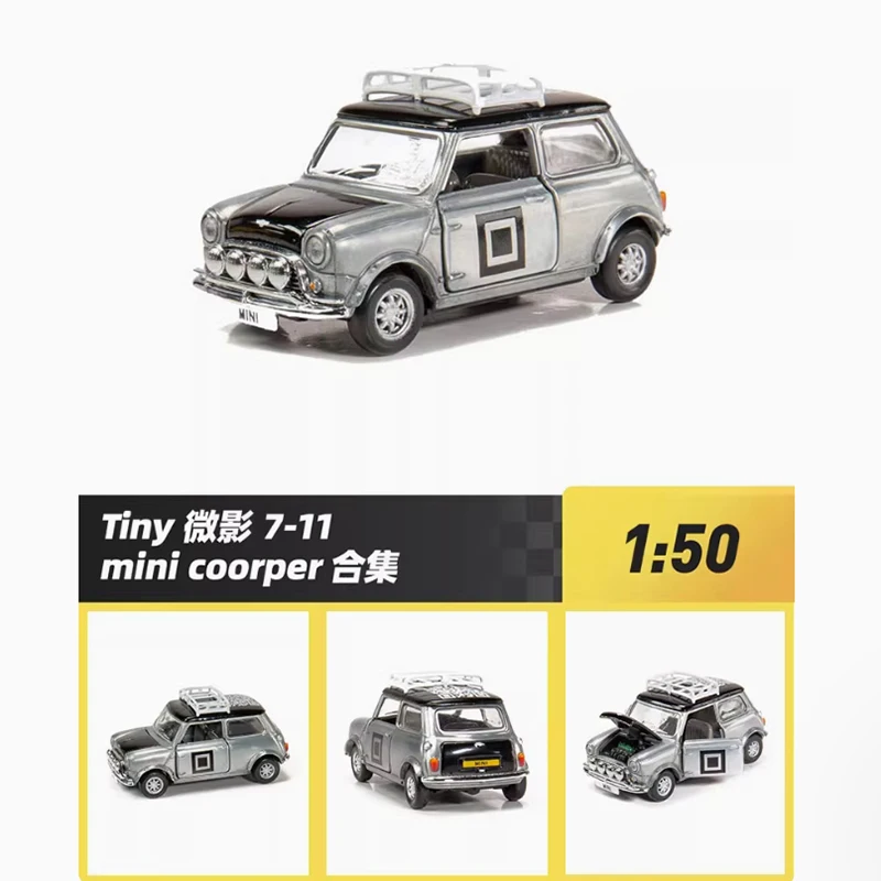 صغير دييكاست 1/50 مقياس ميني كوبر MK1 سبيكة محاكاة نموذج سيارة مجموعة ثابتة زينت هدايا العيد اللعب هدية تذكارية #1