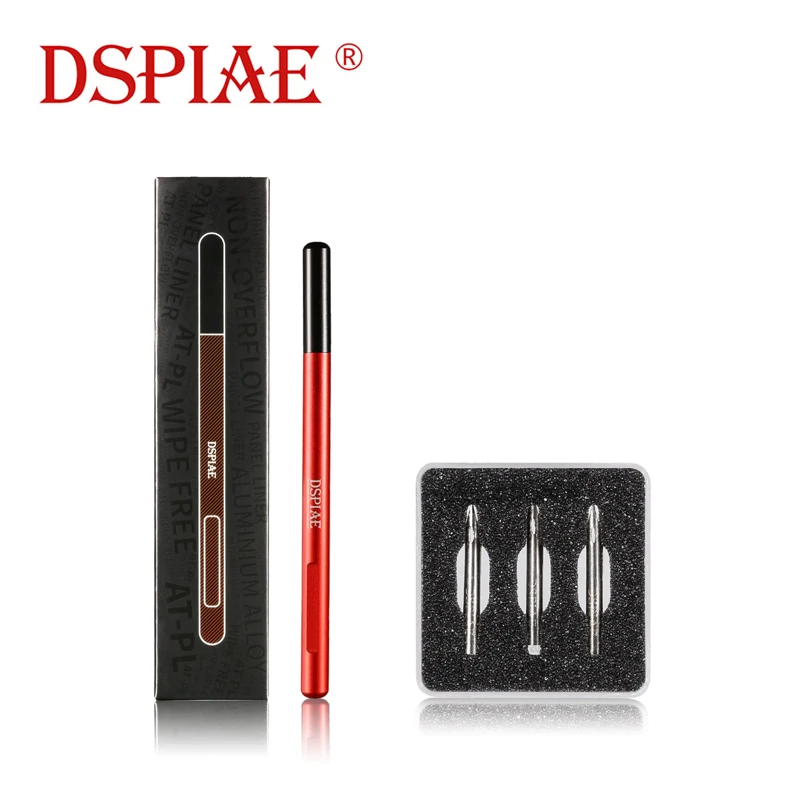 DSPIAE AT-PL Aluminum Alloy Panel Line Pen with Stainless Steel Panel Liner Nib Model Seepage Line Penetrating Pen Coloring Tool