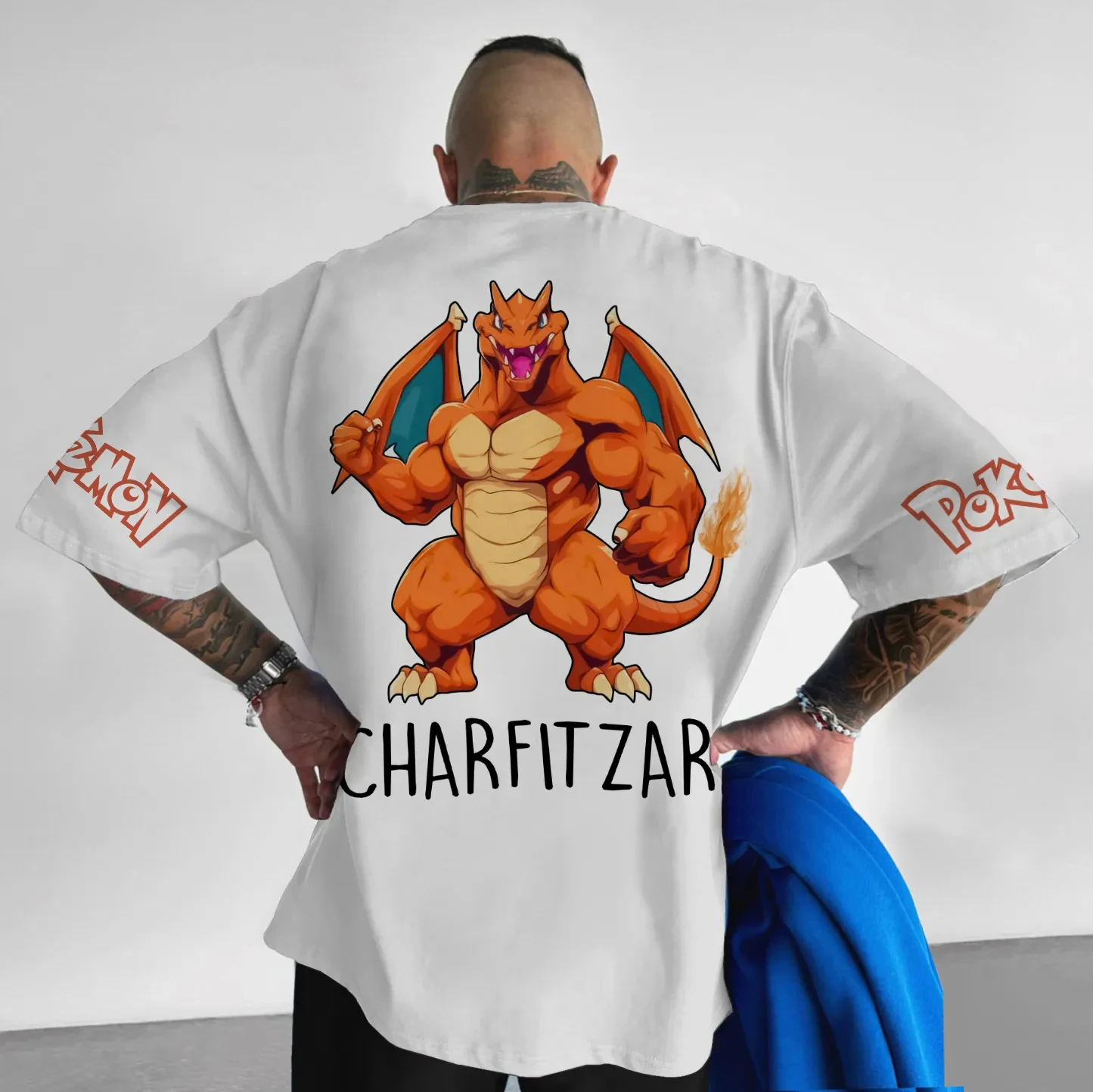 Pokémon Fitness Anime Ghost Print Fashion Casual T-Shirt (Kurzarmshirt für Herren und Damen)