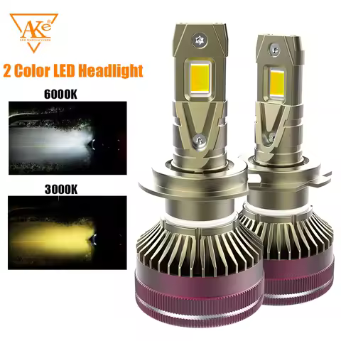 2 Colors H7 Car Headlight Bulbs H4 Mini Turbo Headlight H11 H8 H9 H3 H1 9005 HB3 9006 HB4 9012 880 H27 LED Car Light 3000K 6000K