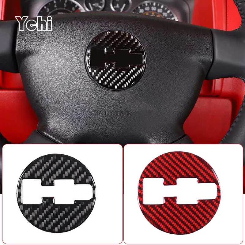 

For Hummer H3 2005 2006 2007 2008 2009 Soft Carbon Fiber Car Steering Wheel Decorative Sticker Car Interior Accessories