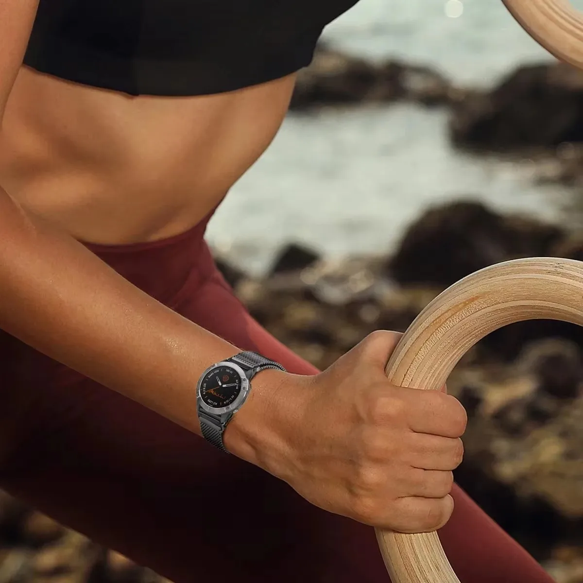 Магнитный ремешок из нержавеющей стали для Garmin Fenix 8 7X 7 Pro, быстросъемный браслет Fenix 6X 5X 5Plus Tactix 7 Forerunner 965 955