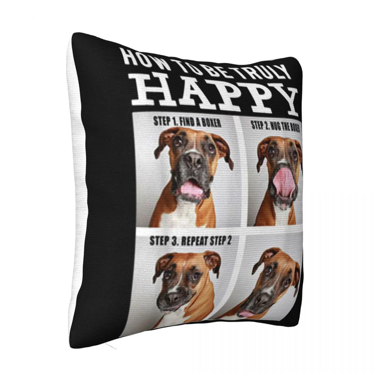 Premium Funny Cute Boxer Face 8211 Happy Dog Mom Mama Life Crewneck Boy Trend Geek Swag Pillow Case