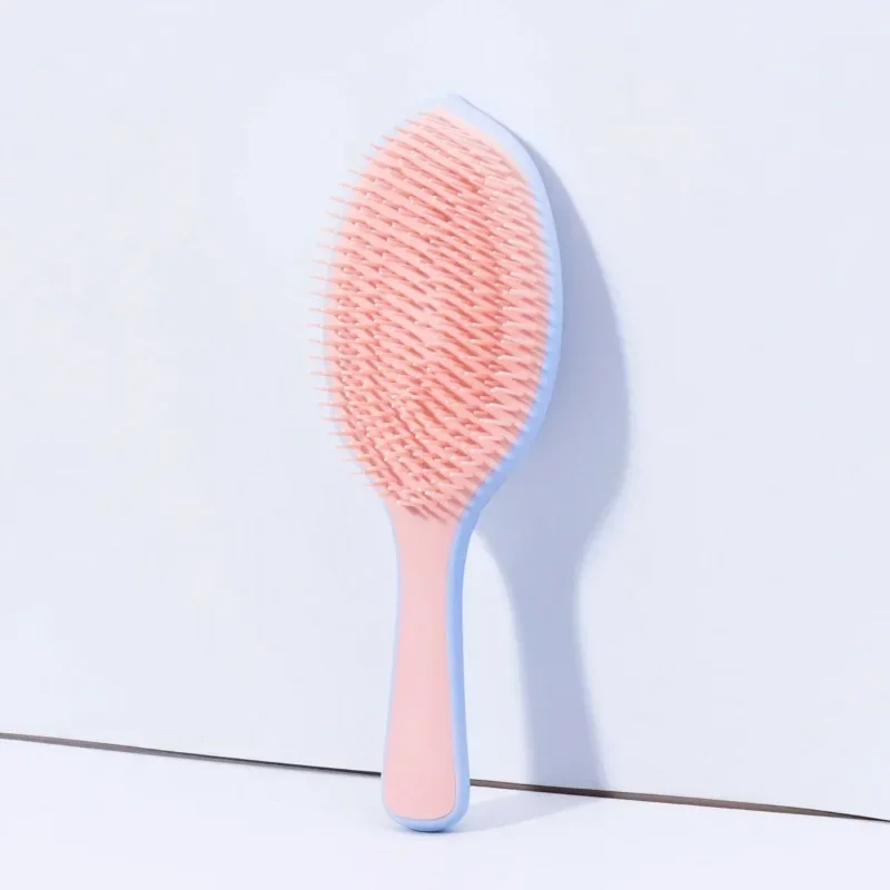 1pcs Leaf Shaped Fine Toothed Comb Hair Brush, Fluffy Skull Top Non Knotted Air Cushion Comb, Special for Real Hair Wigs view 4