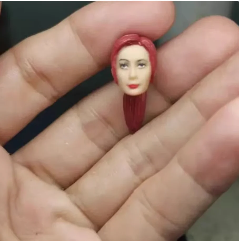 

1/18 Soldier Asian Goddess Fan Bingbing Head Carving Sculpture Model Accessories Fit 3.75'' Action Figures Body In Stock