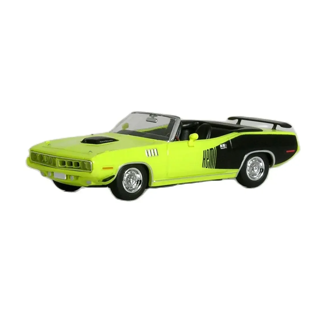 Plymouth HEMI Cuda 플라스틱 클래식 자동차 모델 장난감, 자동차 장식 컬렉션, 장난감 선물, 시뮬레이션 스케일, 1:87