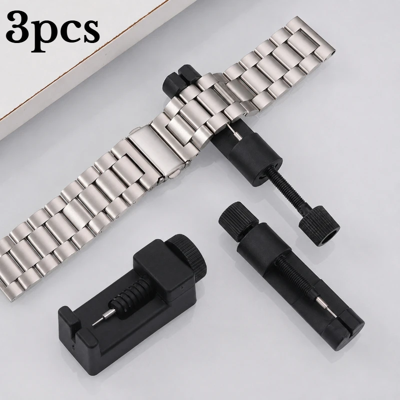 3‑Piece Watch Repair Tools Set Watch Link Pin Remover Disassembly Kit For Shortening Metal Watch Band Portable Watch Hand Tools
